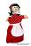 chaperon-rouge-marionnette-de-mains-mam08|marionnettes-poupees.com|La-Galerie-des-Marionnettes-Tchèques