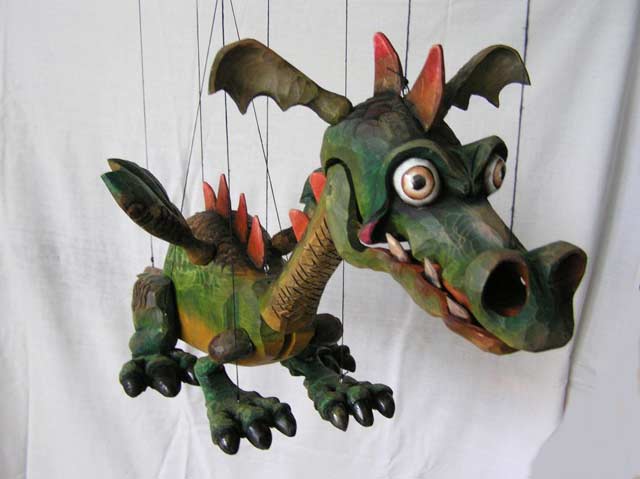 Marionnettes à main dragon (25cm) BAUER
