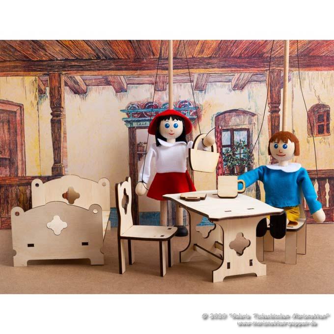 Théâtre de marionnettes de table