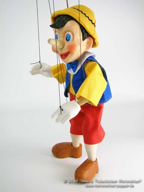 Marionnette ventriloque de dessin animé de Pinocchio, marionnette