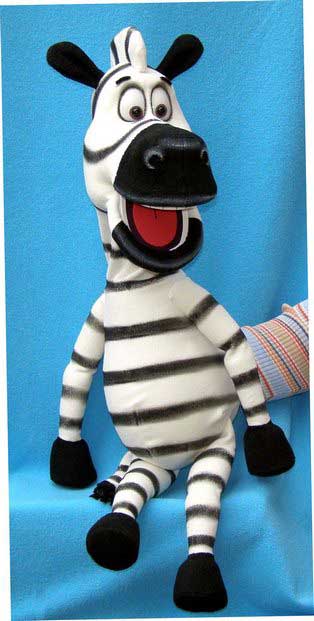 Zebre marionnette de ventriloque