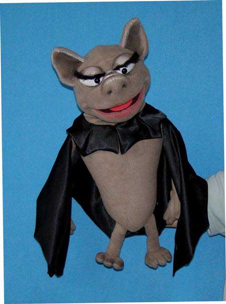 Marionnette ventriloque Gaston Bat - Horror-Shop.com - Chauve