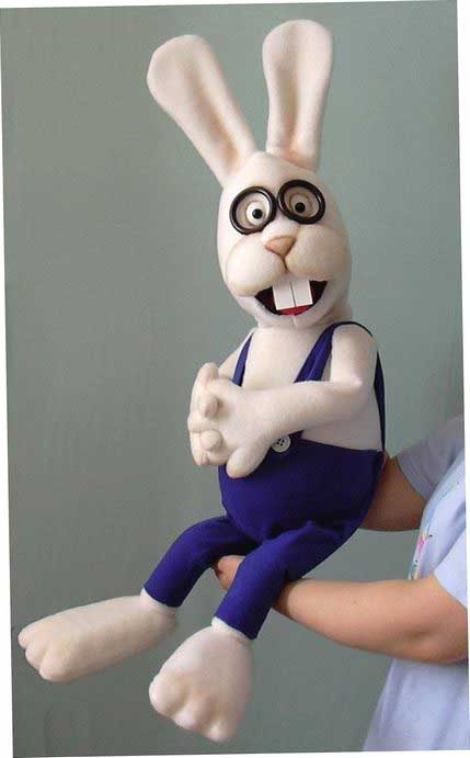 Marionnette ventriloque Lapin