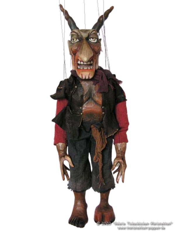 Superstar Diable - une marionnette en bois au look original