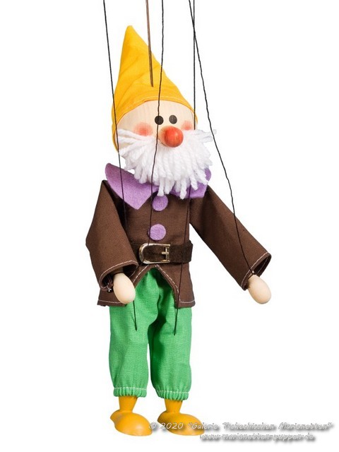 Gnome marionnette en bois    