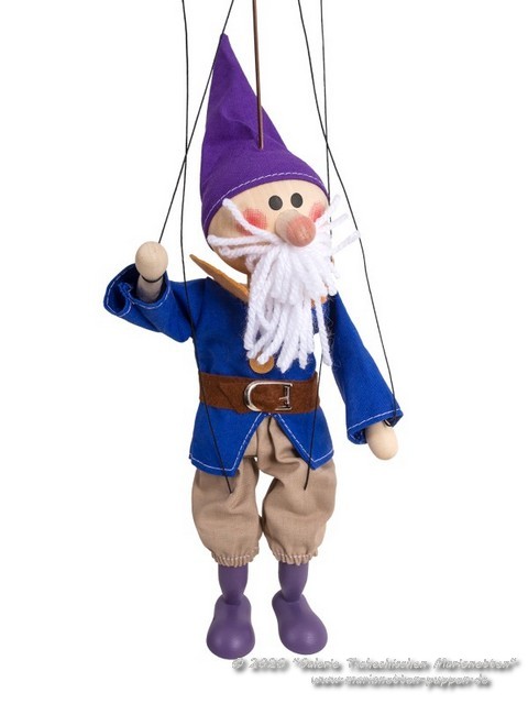 Gnome marionnette en bois   