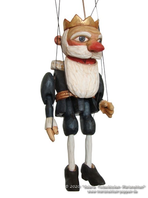 Vieux roi marionnette poupée   
