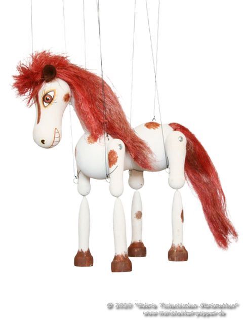 Cheval marionnette en bois