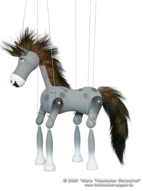 Cheval marionnette en bois