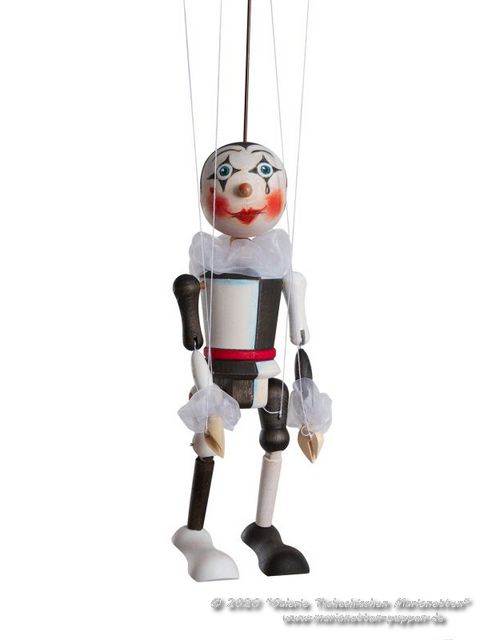 Pierrot marionnette en bois