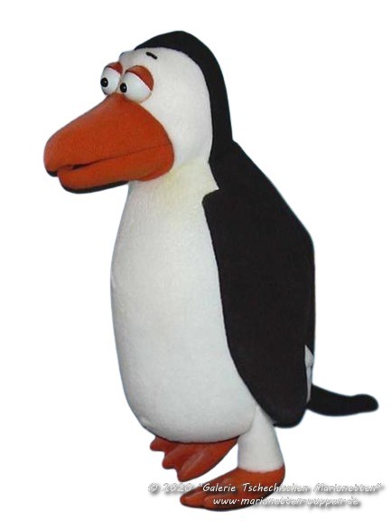 Pingouin marionnette de ventriloque         