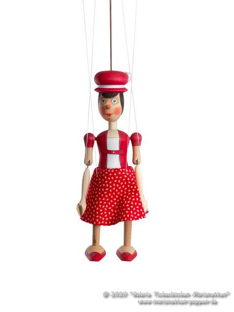 Le petit Chaperon rouge marionnette en bois