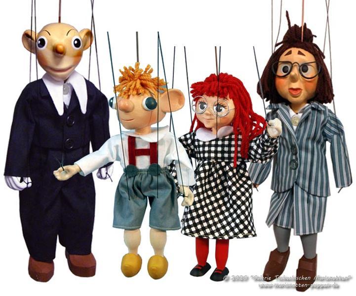 Spejbl, Hurvinek, Manicka, Katerina marionnettes