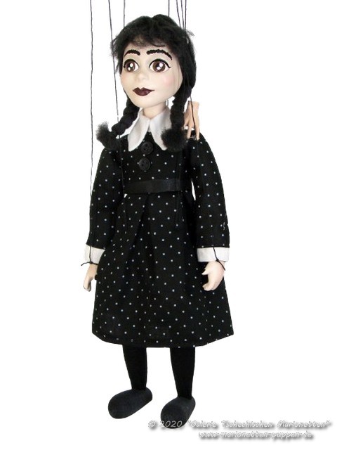 Wednesday Addams marionnette mini