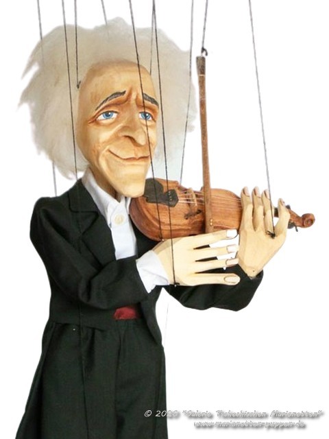 Violoniste musicien professionnel marionnette
