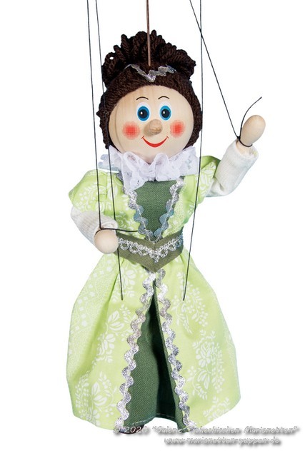 Princesse marionnette en bois  
