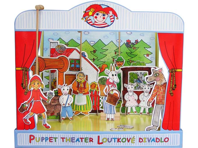 Théâtre de Marionnettes et 18 marionnettes