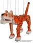 Tigre marionnette en bois