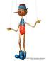 Pinocchio marionnette en bois