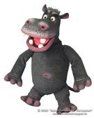 Hippopotame marionnette de ventriloque     