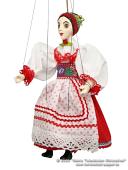 Marionnette Costume folklorique Lucie