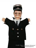 Policier marionnette de mains