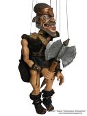 Viking marionnette poupée      